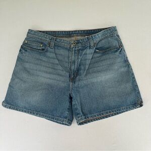 Vintage Ralph Lauren Polo Jeans Co 90’s Blue Denim Hi-Rise Shorts Woman 35”x 5”